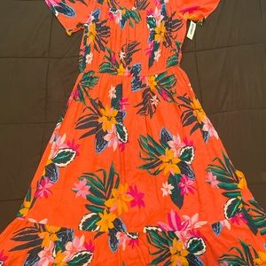NWT OLD NAVY OFF SHOULDER SUN DRESS!! SZ L